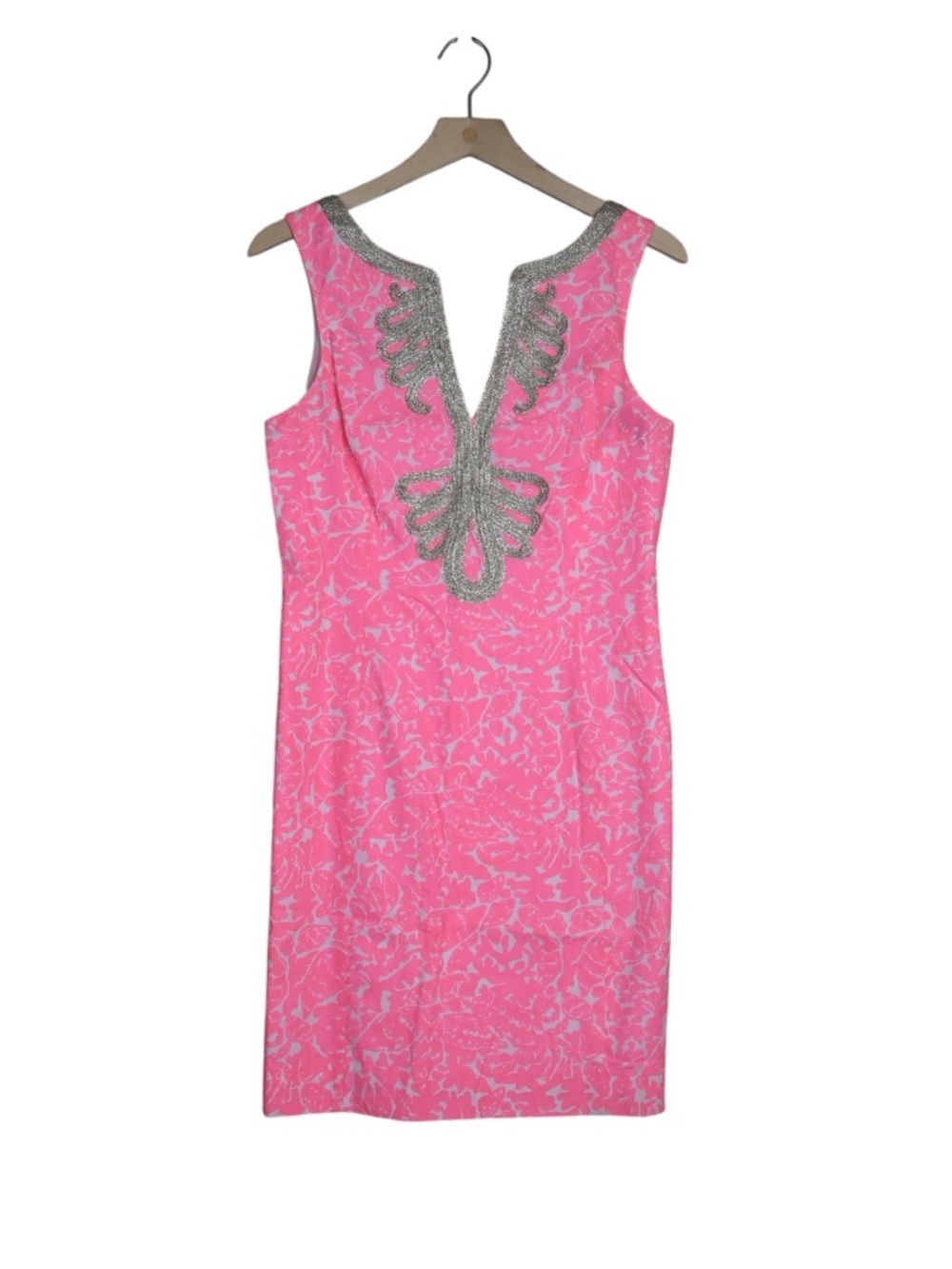 Lilly Pulitzer Women's 4 Janice Shift Cosmos Pink Lined Dress - Picture 3 of 12